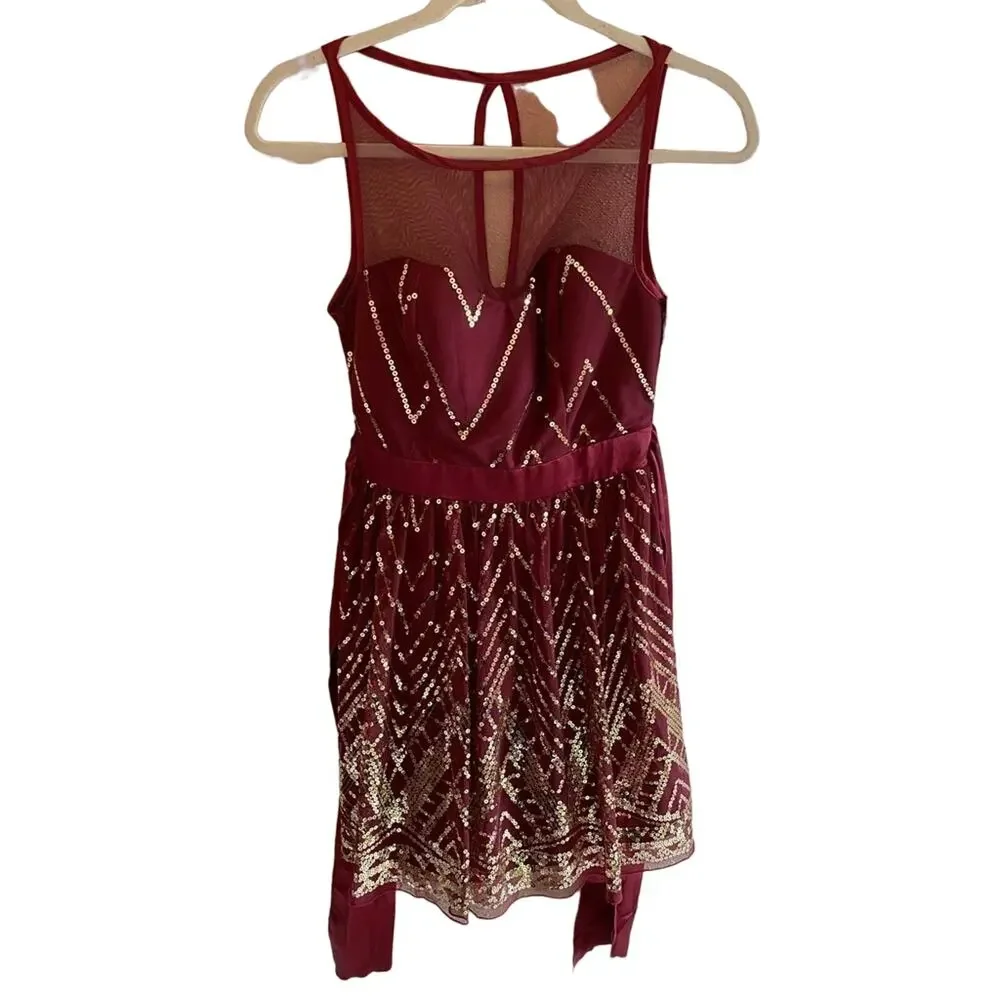 maroon and gold homecoming dresses Rue21 | | Rue2 Nwt Sleeveless Sequined Dress Zip Up Back Size 3 mexican red and gold quinceanera dresses